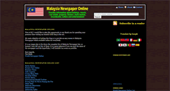Desktop Screenshot of malaysianewspaperonline.blogspot.com