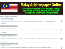 Tablet Screenshot of malaysianewspaperonline.blogspot.com