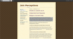 Desktop Screenshot of jainperceptions.blogspot.com