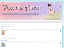 Tablet Screenshot of lavozdeamor.blogspot.com