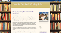 Desktop Screenshot of howtogetrealwritingjobs.blogspot.com