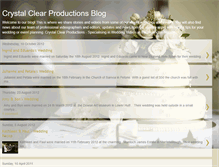 Tablet Screenshot of crystalclearproductionsblog.blogspot.com