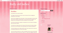 Desktop Screenshot of battyoldladies.blogspot.com