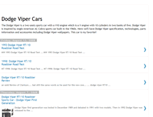 Tablet Screenshot of dodge-viper-cars.blogspot.com