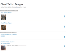 Tablet Screenshot of ghosttattoodesigns.blogspot.com