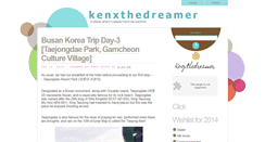 Desktop Screenshot of kenxthedreamer.blogspot.com