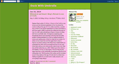 Desktop Screenshot of duckwithumbrella.blogspot.com