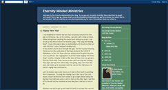 Desktop Screenshot of eternitymindedministries.blogspot.com
