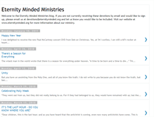 Tablet Screenshot of eternitymindedministries.blogspot.com