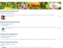 Tablet Screenshot of ladyofrealty.blogspot.com
