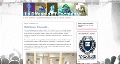 Desktop Screenshot of difesadelloccidente.blogspot.com