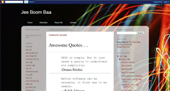 Desktop Screenshot of jeeboombaa.blogspot.com
