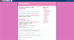 Desktop Screenshot of do-no-disturbance.blogspot.com