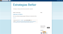 Desktop Screenshot of estrategiasbetfair.blogspot.com