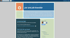 Desktop Screenshot of joe-und-job-transfair.blogspot.com