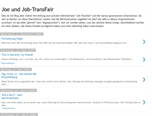 Tablet Screenshot of joe-und-job-transfair.blogspot.com