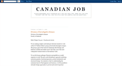 Desktop Screenshot of canadian-job.blogspot.com