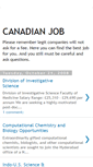 Mobile Screenshot of canadian-job.blogspot.com