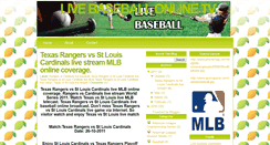 Desktop Screenshot of livebaseballonlinetv.blogspot.com