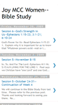 Mobile Screenshot of joymccwomen-biblestudy.blogspot.com