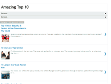 Tablet Screenshot of amazingtop10.blogspot.com