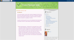 Desktop Screenshot of productplacementtoday.blogspot.com