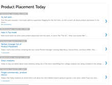 Tablet Screenshot of productplacementtoday.blogspot.com