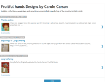 Tablet Screenshot of fruitfulhands.blogspot.com