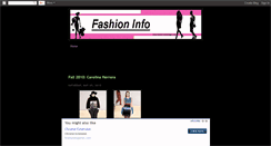 Desktop Screenshot of fashioninfology.blogspot.com