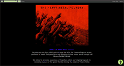 Desktop Screenshot of heavymetalfoundry.blogspot.com