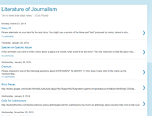 Tablet Screenshot of literatureofjournalism.blogspot.com