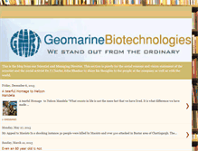 Tablet Screenshot of geomarinebiotech.blogspot.com