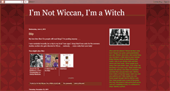Desktop Screenshot of imnotwiccan.blogspot.com