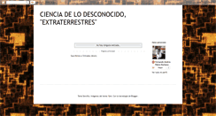 Desktop Screenshot of cienciaextraterrestre.blogspot.com