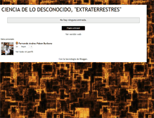 Tablet Screenshot of cienciaextraterrestre.blogspot.com