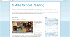 Desktop Screenshot of middleschoolreadingblog.blogspot.com