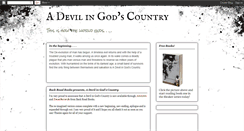 Desktop Screenshot of devilingodscountry.blogspot.com
