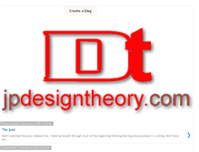 Tablet Screenshot of jpdesigntheory.blogspot.com