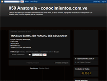 Tablet Screenshot of conocimientos-anatomia.blogspot.com