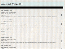 Tablet Screenshot of conceptualwriting101.blogspot.com