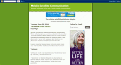 Desktop Screenshot of mobilesatellitecommunication.blogspot.com