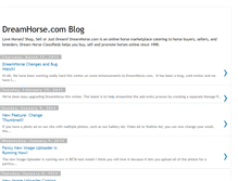 Tablet Screenshot of dreamhorseblog.blogspot.com