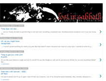 Tablet Screenshot of lostinsabbath.blogspot.com