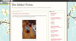 Desktop Screenshot of idekertwins.blogspot.com