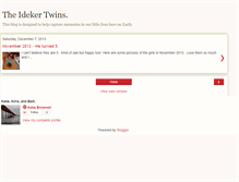 Tablet Screenshot of idekertwins.blogspot.com