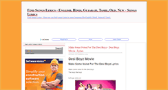 Desktop Screenshot of findsongslyrics.blogspot.com