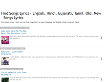 Tablet Screenshot of findsongslyrics.blogspot.com