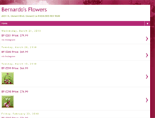 Tablet Screenshot of bernardosflowers.blogspot.com