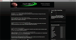 Desktop Screenshot of coachsofficefootball.blogspot.com