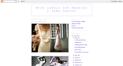 Desktop Screenshot of misslovelygetsmarried.blogspot.com